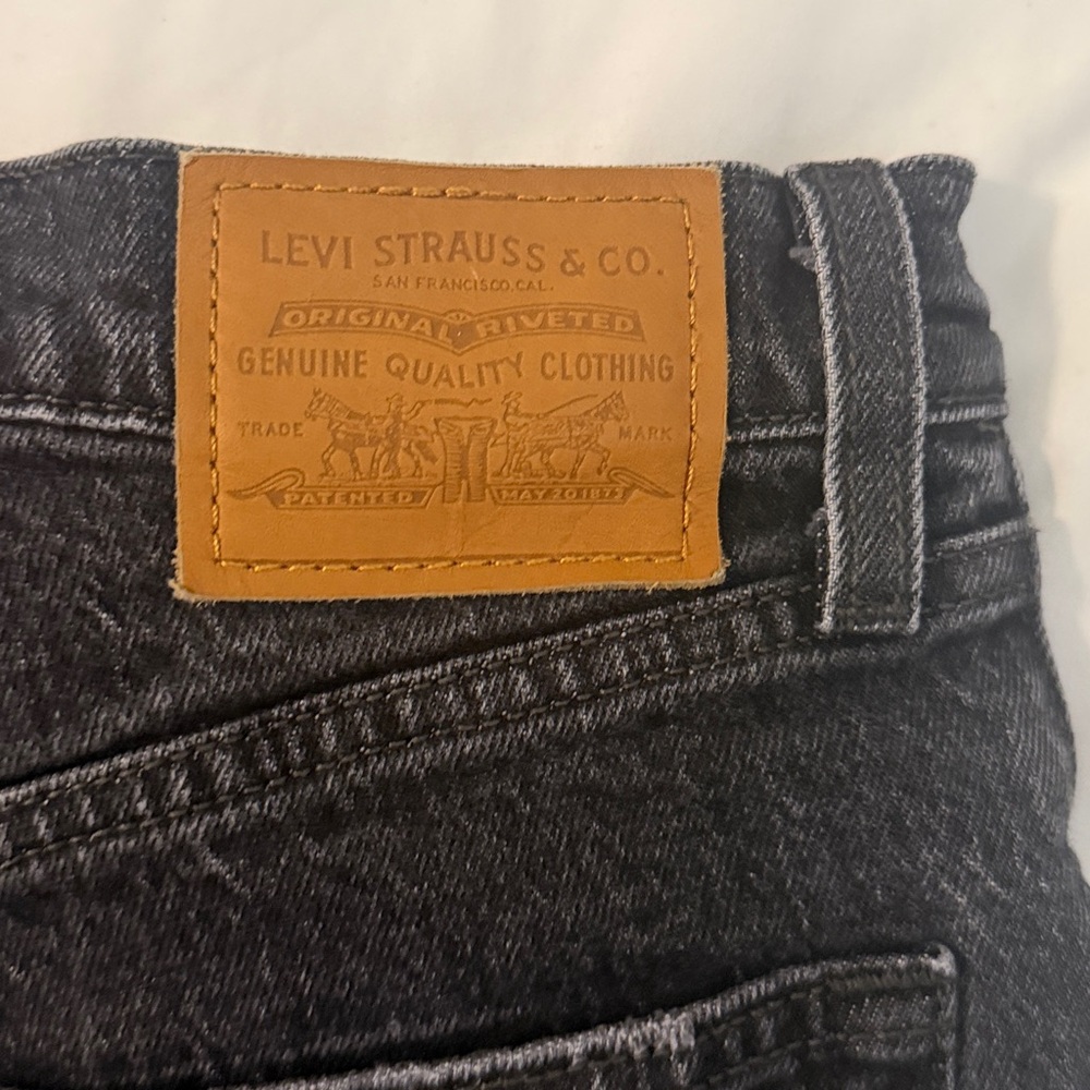 Women’s Levi’s ribcage straight Ankle black jeans size 25 - Picture 5 of 5